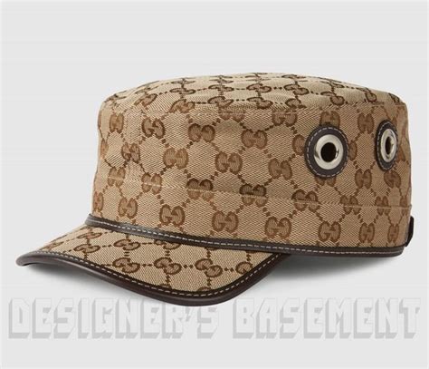 gucci army hat|Gucci military canvas hat.